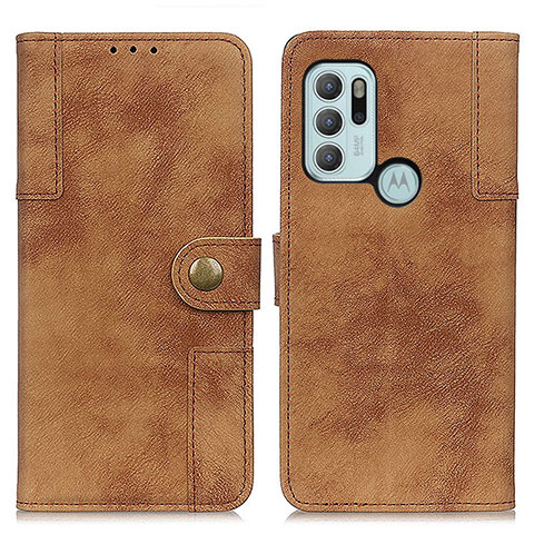 Coque Portefeuille Livre Cuir Etui Clapet A07D pour Motorola Moto G60s Marron