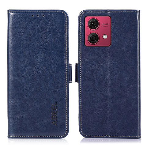 Coque Portefeuille Livre Cuir Etui Clapet A07D pour Motorola Moto G84 5G Bleu