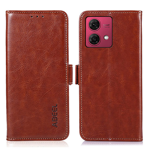 Coque Portefeuille Livre Cuir Etui Clapet A07D pour Motorola Moto G84 5G Marron