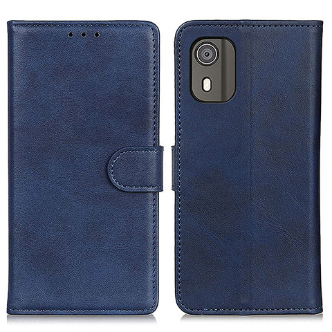 Coque Portefeuille Livre Cuir Etui Clapet A07D pour Nokia C02 Bleu