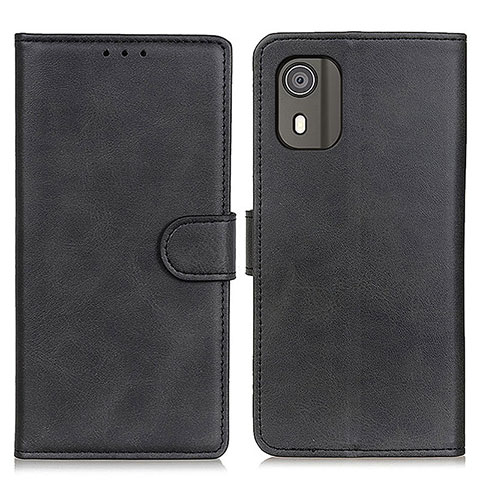 Coque Portefeuille Livre Cuir Etui Clapet A07D pour Nokia C02 Noir