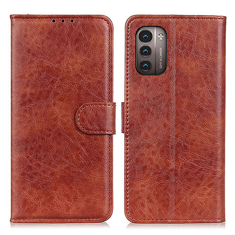 Coque Portefeuille Livre Cuir Etui Clapet A07D pour Nokia G11 Marron