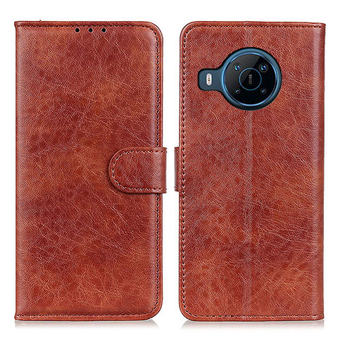 Coque Portefeuille Livre Cuir Etui Clapet A07D pour Nokia X100 5G Marron