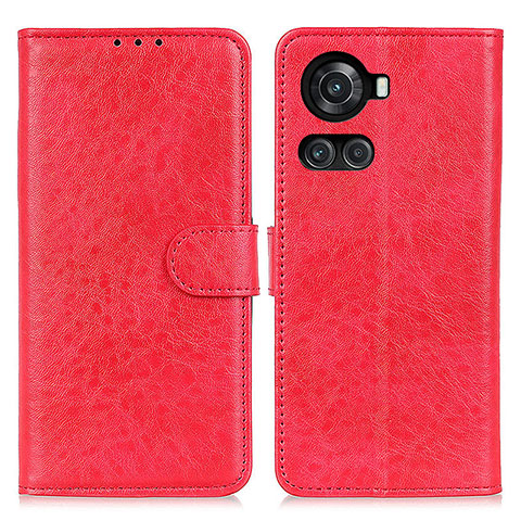 Coque Portefeuille Livre Cuir Etui Clapet A07D pour OnePlus 10R 5G Rouge