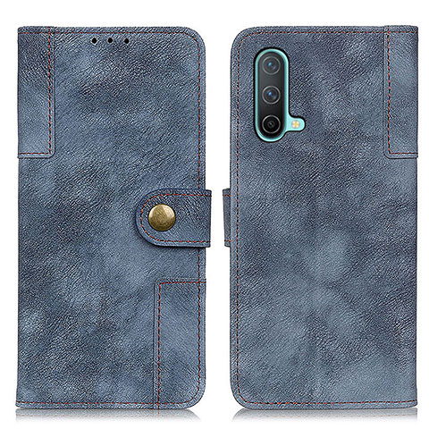 Coque Portefeuille Livre Cuir Etui Clapet A07D pour OnePlus Nord CE 5G Bleu