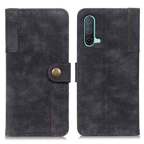 Coque Portefeuille Livre Cuir Etui Clapet A07D pour OnePlus Nord CE 5G Noir