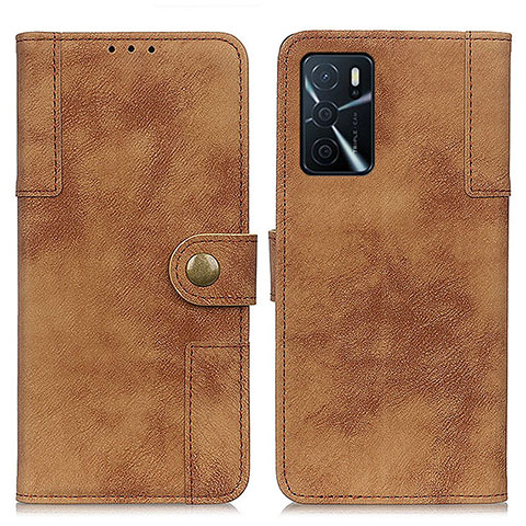 Coque Portefeuille Livre Cuir Etui Clapet A07D pour Oppo A16 Marron