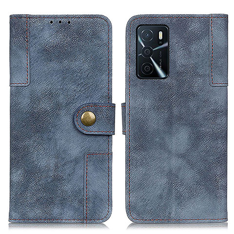 Coque Portefeuille Livre Cuir Etui Clapet A07D pour Oppo A16s Bleu