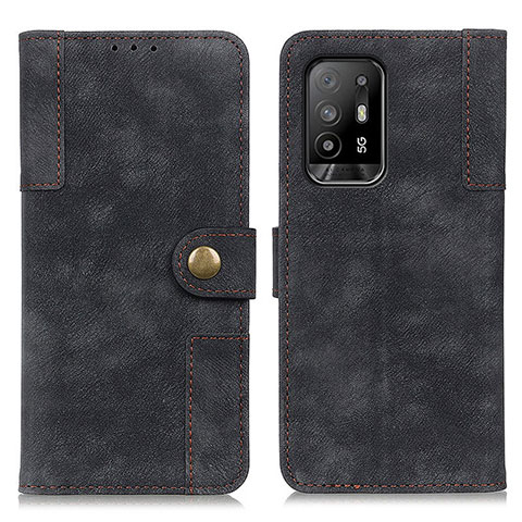 Coque Portefeuille Livre Cuir Etui Clapet A07D pour Oppo A94 5G Noir