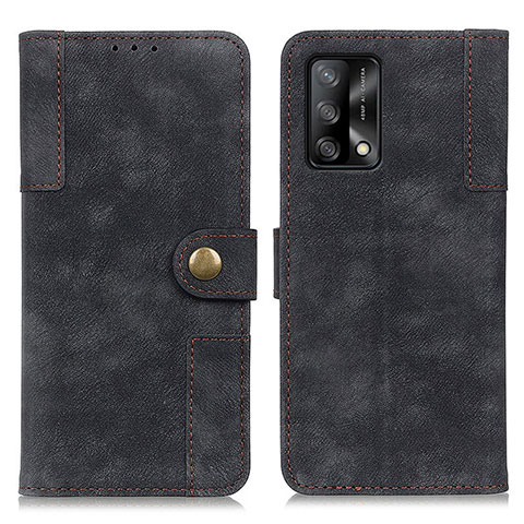 Coque Portefeuille Livre Cuir Etui Clapet A07D pour Oppo F19 Noir