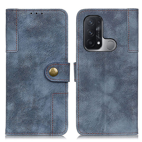 Coque Portefeuille Livre Cuir Etui Clapet A07D pour Oppo Reno5 A Bleu