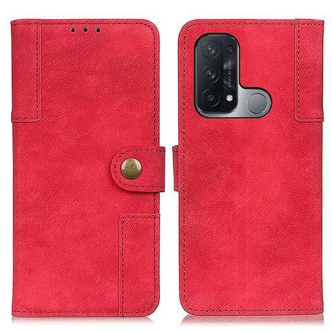 Coque Portefeuille Livre Cuir Etui Clapet A07D pour Oppo Reno5 A Rouge