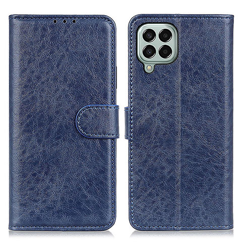 Coque Portefeuille Livre Cuir Etui Clapet A07D pour Samsung Galaxy M33 5G Bleu