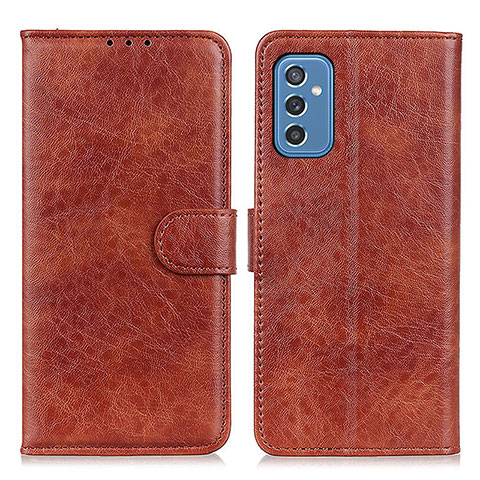 Coque Portefeuille Livre Cuir Etui Clapet A07D pour Samsung Galaxy M52 5G Marron