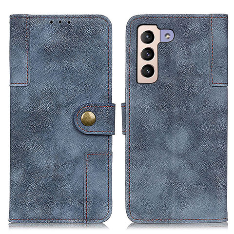 Coque Portefeuille Livre Cuir Etui Clapet A07D pour Samsung Galaxy S21 5G Bleu