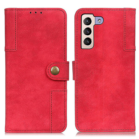 Coque Portefeuille Livre Cuir Etui Clapet A07D pour Samsung Galaxy S21 5G Rouge