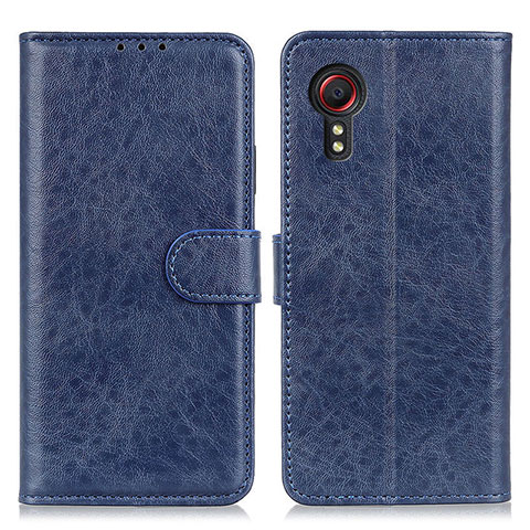 Coque Portefeuille Livre Cuir Etui Clapet A07D pour Samsung Galaxy XCover 5 SM-G525F Bleu