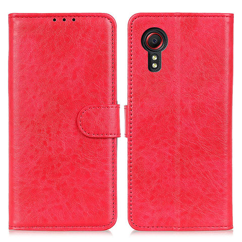 Coque Portefeuille Livre Cuir Etui Clapet A07D pour Samsung Galaxy XCover 5 SM-G525F Rouge