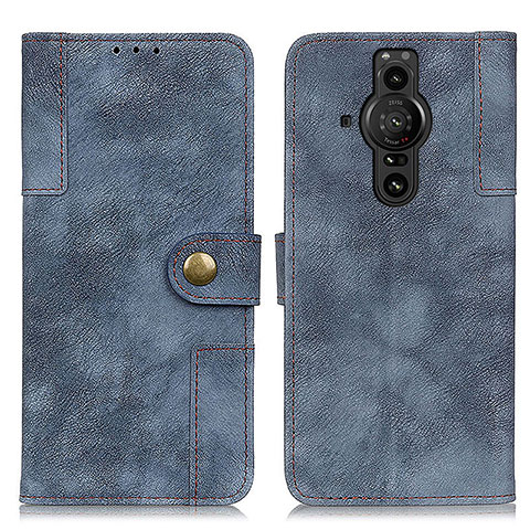 Coque Portefeuille Livre Cuir Etui Clapet A07D pour Sony Xperia PRO-I Bleu