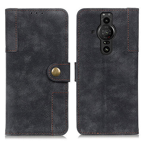 Coque Portefeuille Livre Cuir Etui Clapet A07D pour Sony Xperia PRO-I Noir