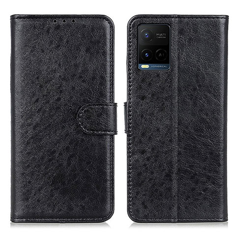 Coque Portefeuille Livre Cuir Etui Clapet A07D pour Vivo Y21t Noir