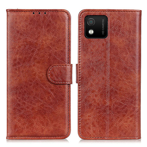 Coque Portefeuille Livre Cuir Etui Clapet A07D pour Wiko Y52 Marron