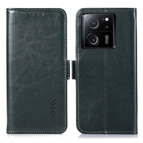 Coque Portefeuille Livre Cuir Etui Clapet A07D pour Xiaomi Mi 13T 5G Vert