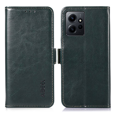 Coque Portefeuille Livre Cuir Etui Clapet A07D pour Xiaomi Redmi Note 12 4G Vert