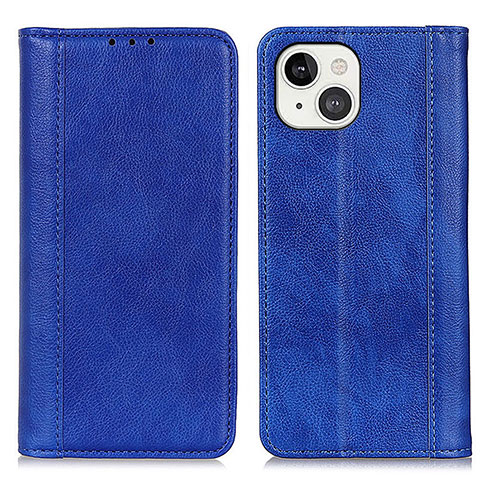 Coque Portefeuille Livre Cuir Etui Clapet A08 pour Apple iPhone 13 Mini Bleu