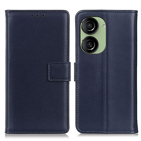 Coque Portefeuille Livre Cuir Etui Clapet A08D pour Asus ZenFone 10 Bleu