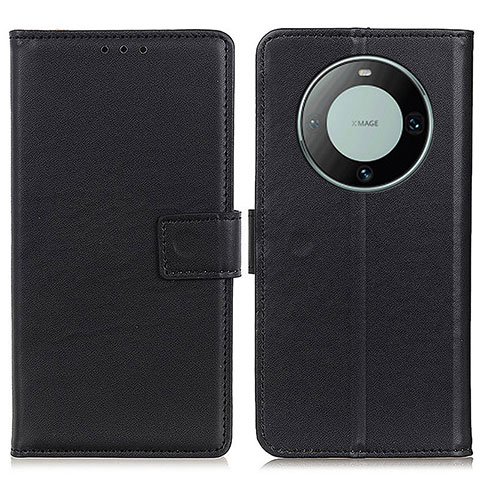 Coque Portefeuille Livre Cuir Etui Clapet A08D pour Huawei Mate 60 Noir