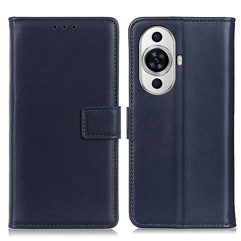 Coque Portefeuille Livre Cuir Etui Clapet A08D pour Huawei Nova 11 Bleu