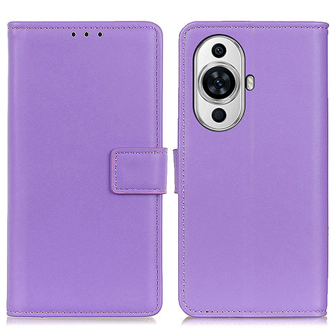 Coque Portefeuille Livre Cuir Etui Clapet A08D pour Huawei Nova 11 Ultra Violet