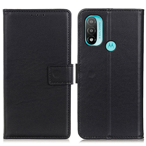 Coque Portefeuille Livre Cuir Etui Clapet A08D pour Motorola Moto E20 Noir