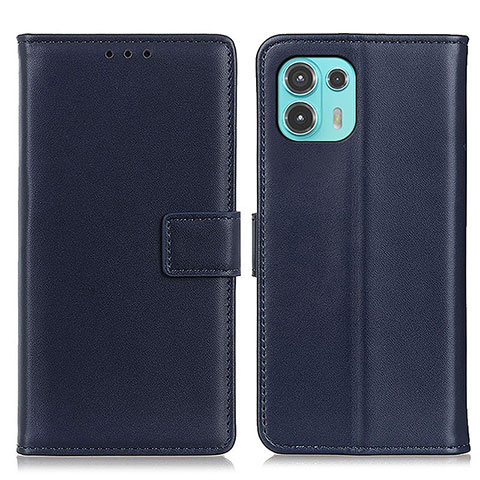 Coque Portefeuille Livre Cuir Etui Clapet A08D pour Motorola Moto Edge 20 Lite 5G Bleu