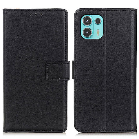 Coque Portefeuille Livre Cuir Etui Clapet A08D pour Motorola Moto Edge 20 Lite 5G Noir