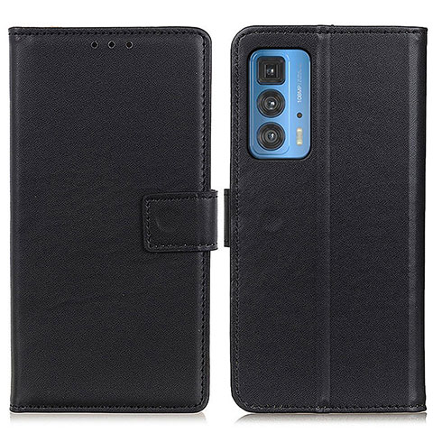 Coque Portefeuille Livre Cuir Etui Clapet A08D pour Motorola Moto Edge 20 Pro 5G Noir