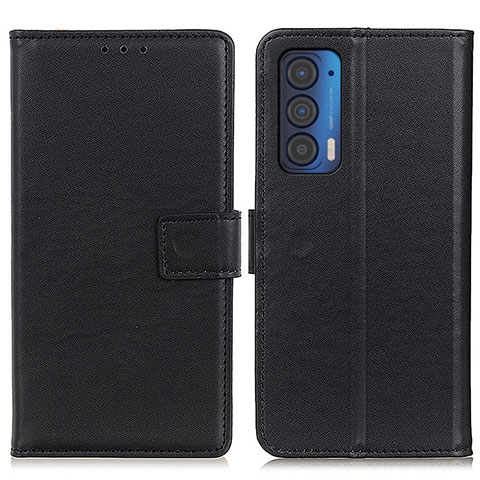 Coque Portefeuille Livre Cuir Etui Clapet A08D pour Motorola Moto Edge (2021) 5G Noir