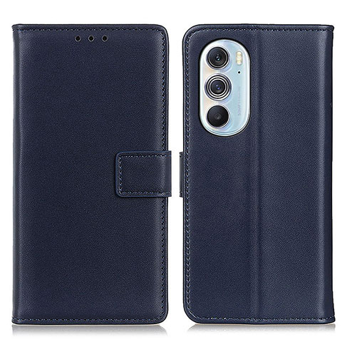 Coque Portefeuille Livre Cuir Etui Clapet A08D pour Motorola Moto Edge 30 Pro 5G Bleu