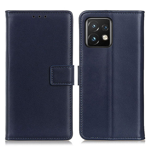 Coque Portefeuille Livre Cuir Etui Clapet A08D pour Motorola Moto Edge Plus (2023) 5G Bleu