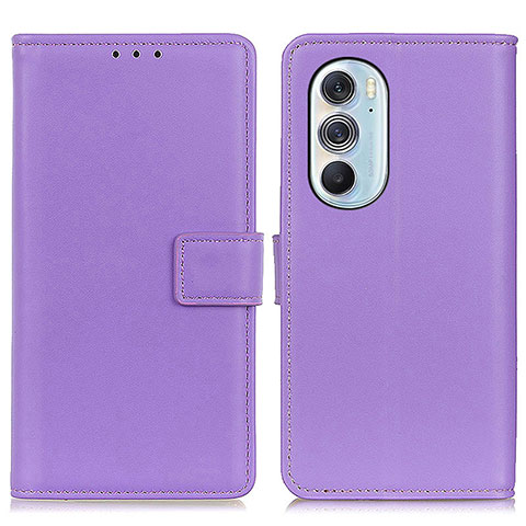 Coque Portefeuille Livre Cuir Etui Clapet A08D pour Motorola Moto Edge X30 5G Violet