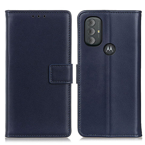 Coque Portefeuille Livre Cuir Etui Clapet A08D pour Motorola Moto G Play Gen 2 Bleu