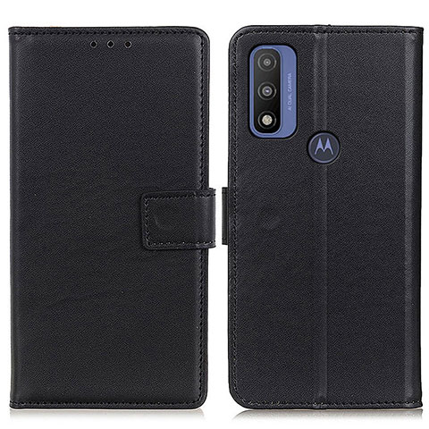 Coque Portefeuille Livre Cuir Etui Clapet A08D pour Motorola Moto G Pure Noir