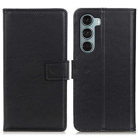 Coque Portefeuille Livre Cuir Etui Clapet A08D pour Motorola Moto G200 5G Noir