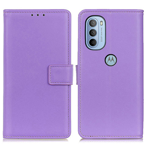 Coque Portefeuille Livre Cuir Etui Clapet A08D pour Motorola Moto G41 Violet