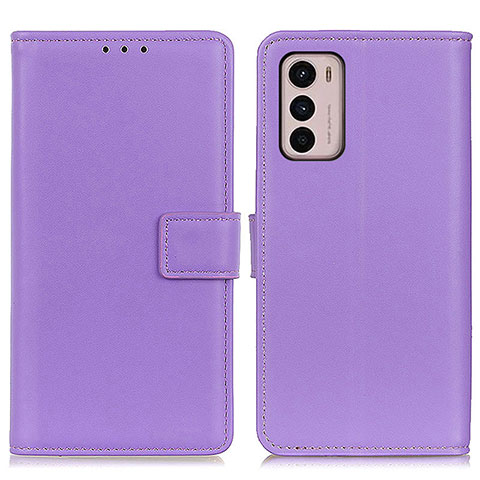 Coque Portefeuille Livre Cuir Etui Clapet A08D pour Motorola Moto G42 Violet