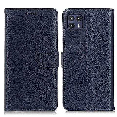 Coque Portefeuille Livre Cuir Etui Clapet A08D pour Motorola Moto G50 5G Bleu