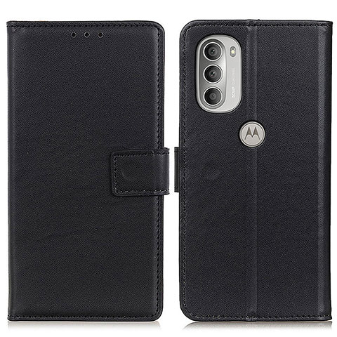 Coque Portefeuille Livre Cuir Etui Clapet A08D pour Motorola Moto G51 5G Noir