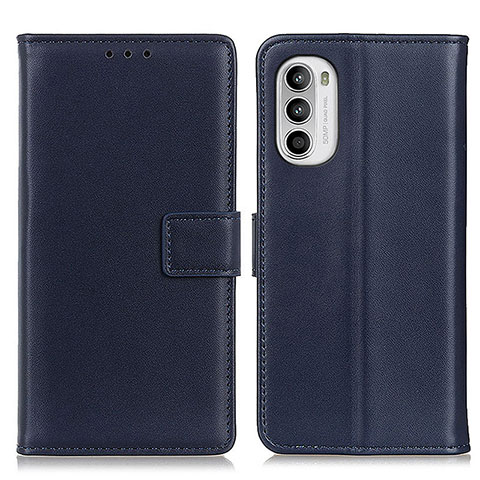 Coque Portefeuille Livre Cuir Etui Clapet A08D pour Motorola Moto G82 5G Bleu