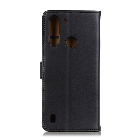 Coque Portefeuille Livre Cuir Etui Clapet A08D pour Motorola Moto One Fusion Noir